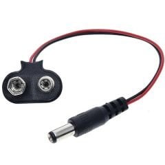 9 VOLT 2.1MM JACKLI PİL BAŞLIĞI