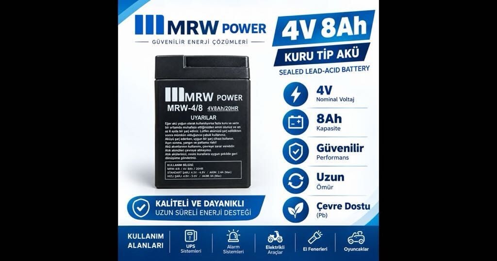 MRW 4 VOLT 8 AH AKÜ