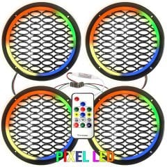 EGB Pixel Ledli 20cm Hoparlör Kapak Animasyonlu 4 Adet EGB EG-9966