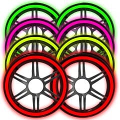 Midrange Kapağı Neon Ledli 16cm 2 adet