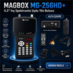 Magbox MG-256HD+ 4.3'' İnç Spektrumlu Uydu Yön Bulucu
