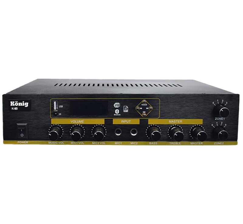 KÖNİG K-90 2 ZONLU 100 W 100V TRAFOLU ANFİ