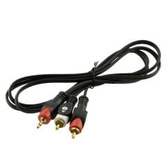 2 RCA ERKEK + 3.5 MM STEREO ERKEK 1.5 METRE GOLD 1.KALİTE KABLO