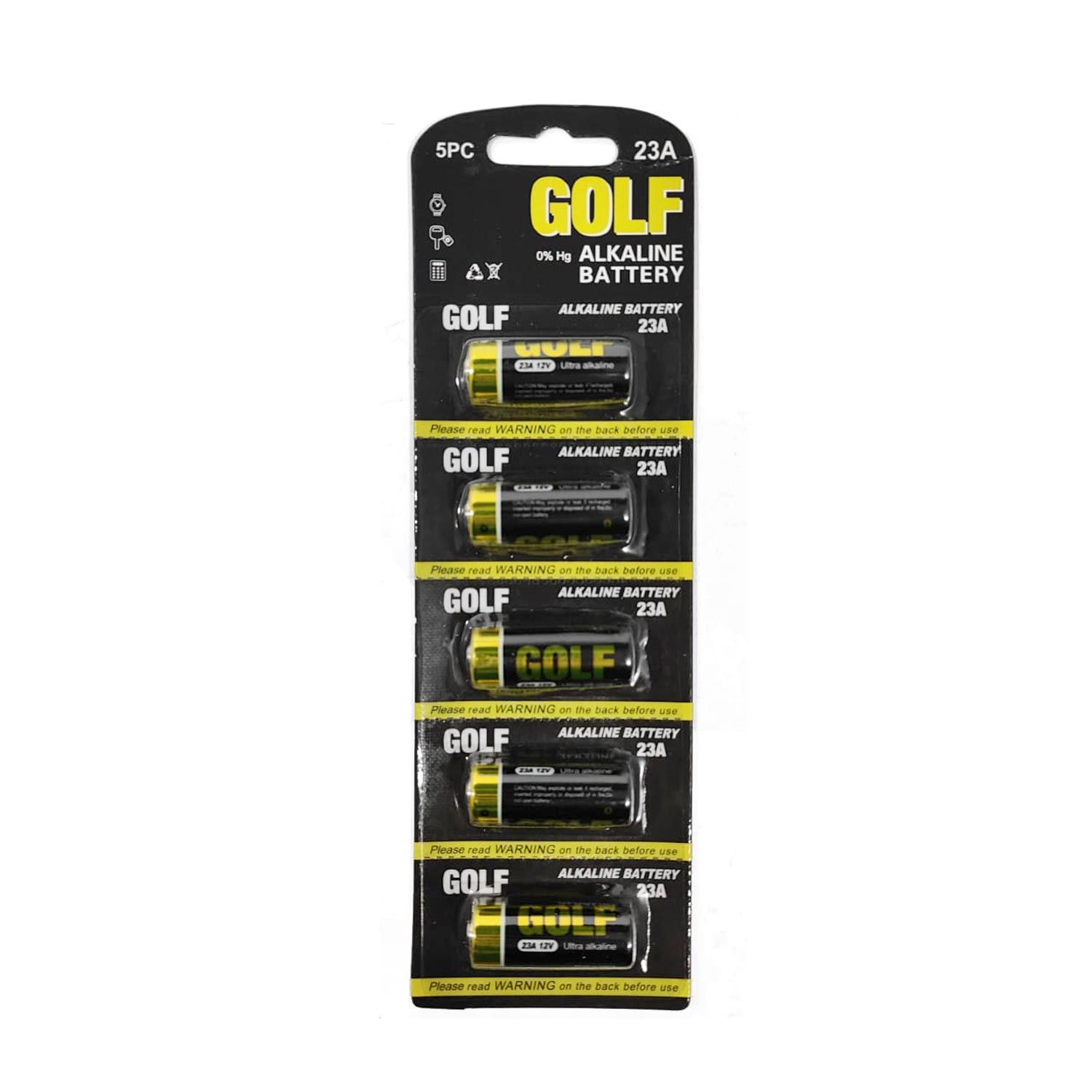 GOLF Pil 23A 12V Alkalin 5Li Paket