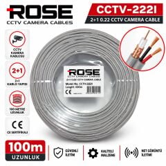 ROSE CCTV-2221 2+1 0.22 CCTV KAMERA KABLOSU
