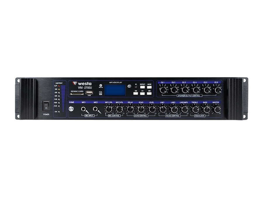 WESTA WM-2700U 700W 6 Zone Mikser Amfi