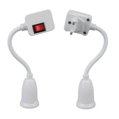 Ledx DY-105 Prizi E27 Duya Dünüştürücü Açma Kapama Anahtarlı Oynar Başlıklı Duy