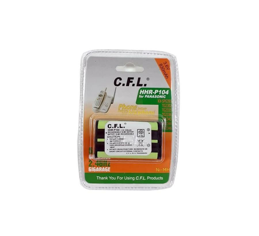 CFL P104 Şarjlı Telsiz Telefon Pili 3.6 Volt 830 Mah Ni-Mh