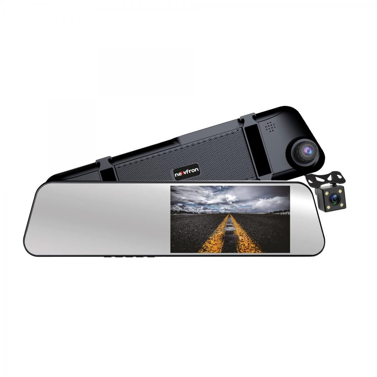 NEWFRON NF-HS13 DİKİZ AYNA MONİTÖR ÇİFT KAMERALI KAYITLI 5.5'' DVR