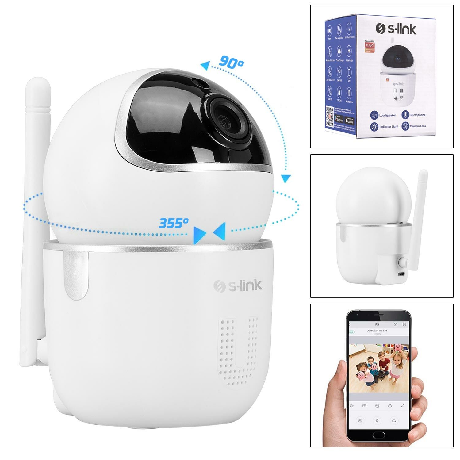 S-LİNK SL-EG15 Ip Smart Akıllı Güvenlik Kamerası 1mp 3.6mm