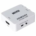 POWERMASTER PM-12861 HDMI TO RCA ÇEVİRİCİ CONVERTER MİNİ MODEL PLASTİK KASA 1920X1080