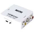 POWERMASTER PM-12861 HDMI TO RCA ÇEVİRİCİ CONVERTER MİNİ MODEL PLASTİK KASA 1920X1080