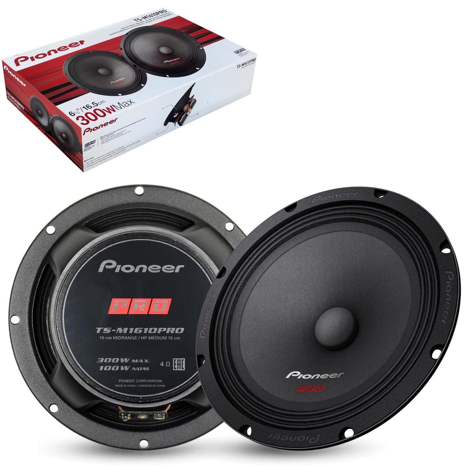 PIONEER TS-M1610PRO Oto Midrange 16.5cm 300 Watt 2 Adet