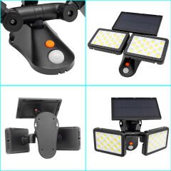 POWERMASTER W770B SENSÖRLÜ 36 COB LEDLİ SOLAR AYDINLATMA DUVAR LAMBASI