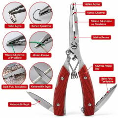 Sunup SN-38921 Çok Fonksiyonlu Balıkçı Pensesi