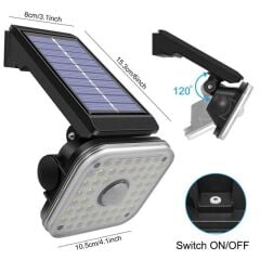 Powermaster LF-1750B 48 SMD Ledli 3 Modlu Sensörlü Solar Duvar Lambası