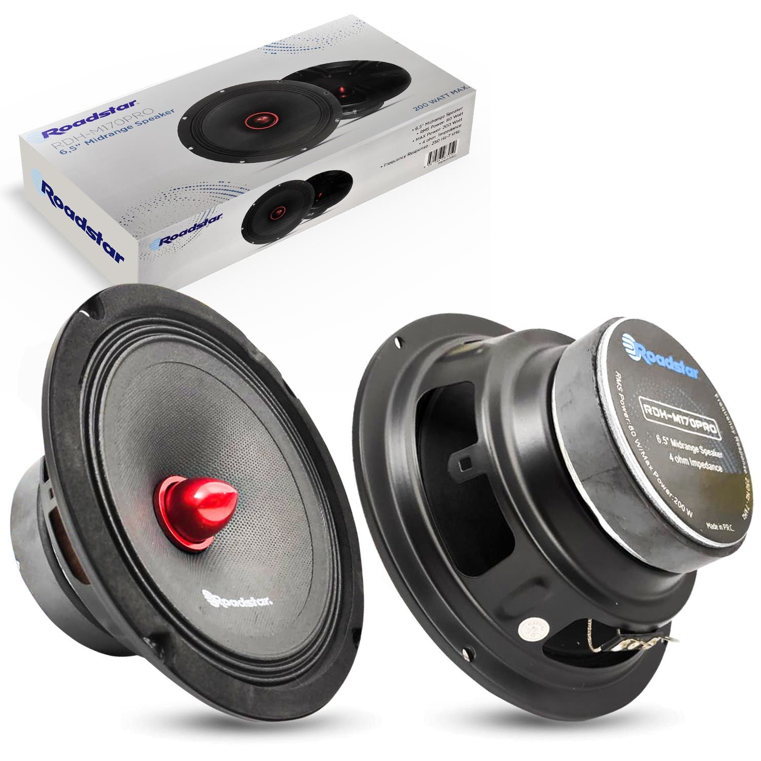 ROADSTAR RDH-M170PRO Oto Midrange 17cm 200 Watt 2 Adet