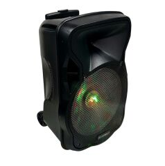 Electromaster ES-3030 12'' Portatif Taşınabilir Ses Sistemi 150Watt 1El Telsiz+1Yaka Telsiz