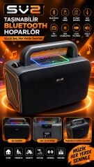 ROSE HP-606 Outdoor Usb Media Player profesyonel ses deneyimi 2 mikrofon