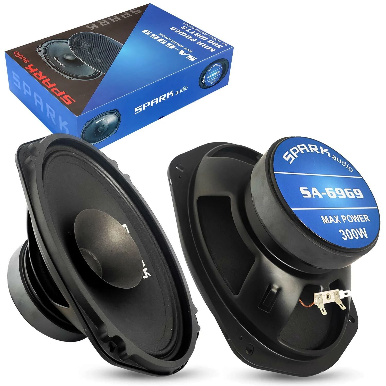 Spark Sa-6969 Oto Midrange Oval 6X9 Inc 300 Watt Kapakli 2 Adet