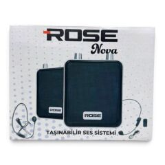 Rose NOVA HP-505KW Taşınabilir Şarjlı Mini Rehber Amfisi Kablolu ve Kablosuz HeadSet Mikrofonlu