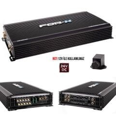 FOR-X XAE-4000.5-24 Oto Amfisi 4000W 5 Kanal 24V Bass Kontrol