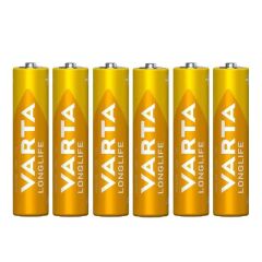 Varta Longlife Alkalin Aaa İnce Kalem Pil 6'lı Paket