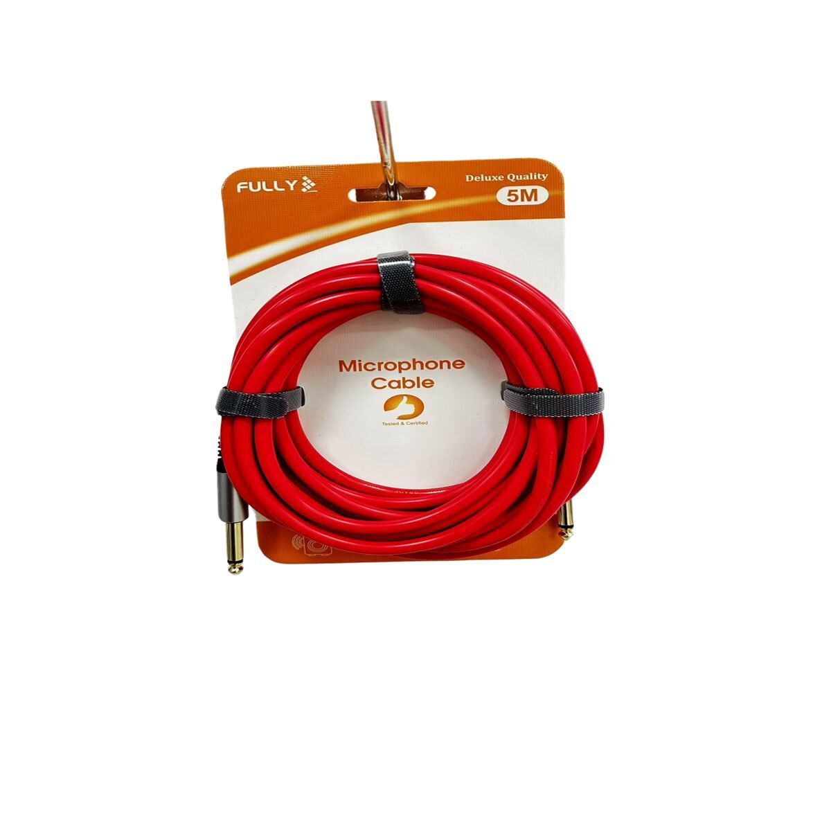 FULLY G-528K 6.3 6.3 KIRMIZI 5MT Mikrofon Kablosu