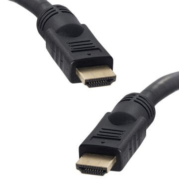 POWERMASTER PLASTİK DÜZ SİYAH 30 METRE GOLD HDMI KABLO POŞETLİ