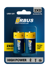 Orbus D Boy (Büyük Boy) LR20 Alkalin Pil - 1.5V
