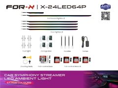 Ambians Led App Kontrol Rgb 64renk Sese Duyarlı For-x X-24led64p
