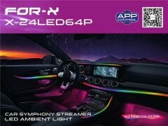 Ambians Led App Kontrol Rgb 64renk Sese Duyarlı For-x X-24led64p