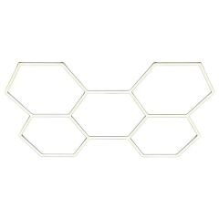 Ledx AL-RW7226 Altıgen Petek 240W Beyaz Led Armatür Garaj Dekoratif Aydınlatma