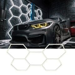 Ledx AL-RW7226 Altıgen Petek 240W Beyaz Led Armatür Garaj Dekoratif Aydınlatma