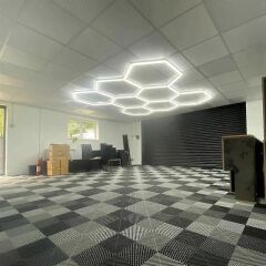 Ledx AL-RW7226 Altıgen Petek 240W Beyaz Led Armatür Garaj Dekoratif Aydınlatma