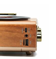 ROSE SP-424 Nostalji Pikap Radyo Bluetooth Speaker Bass Fm Usb Sd