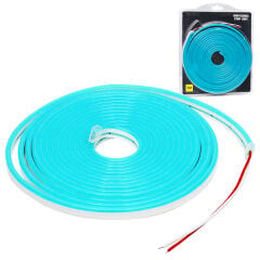 SİLİKON KAPLAMALI 12 VOLT 5 METRE NEON LED BUZ MAVİ ŞERİT AYDINLATMA