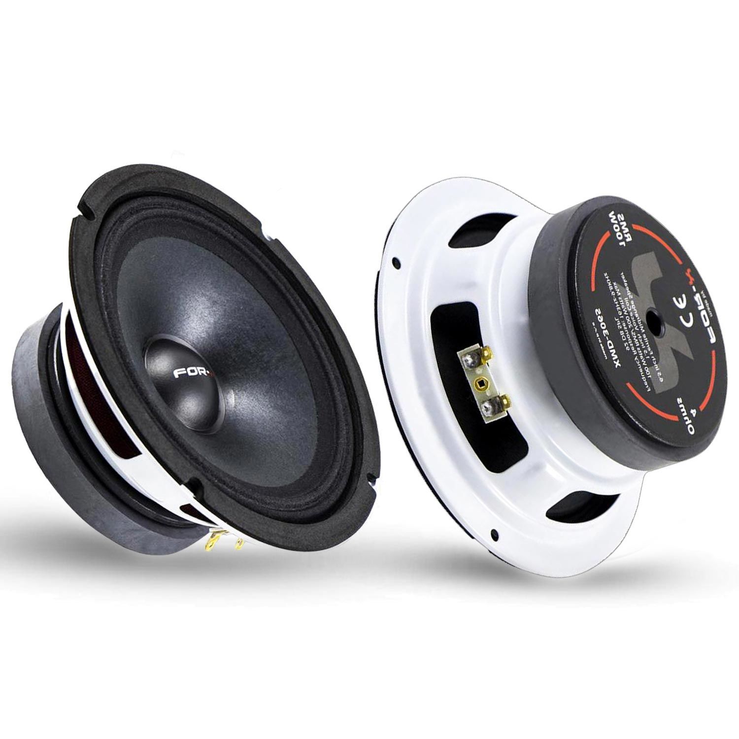 FOR-X XMD-3065 Oto Midrange 16CM 200W 2 Adet Beyaz