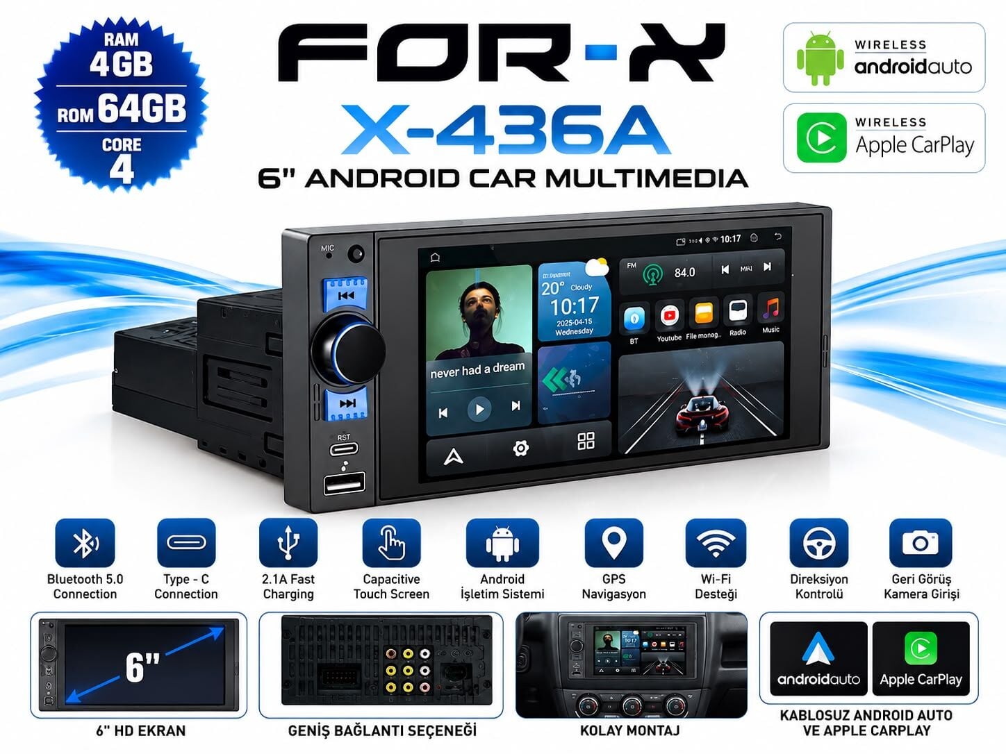 FOR-X X-436A 6'' 4+64 DOUBLE TEYP