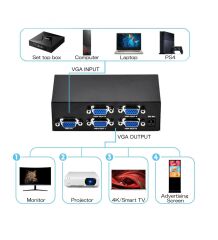 ROSE MT-1504 1X4 Port Vga Splitter Dağıtıcı