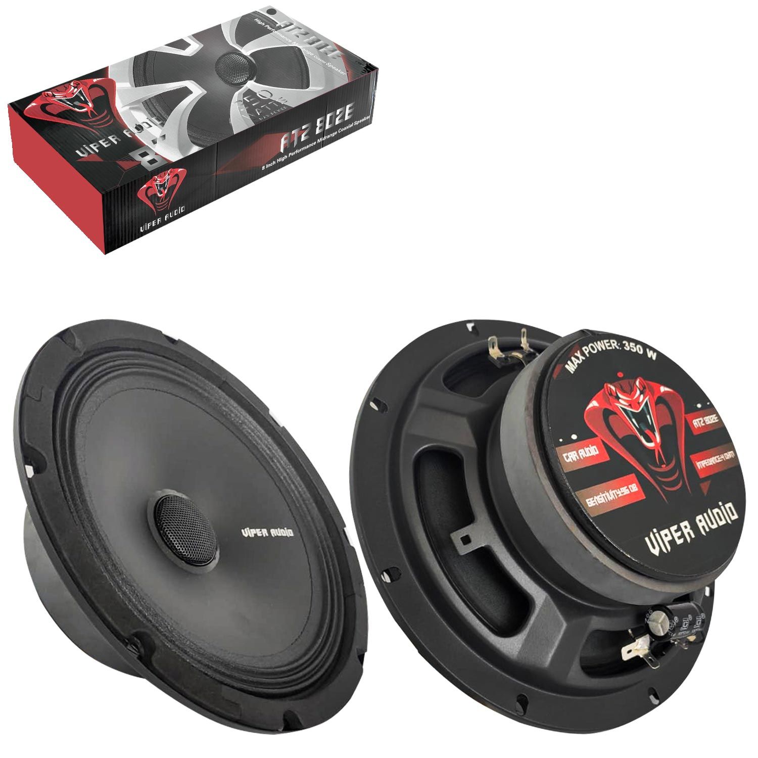 VİPER ATZ-802E Oto Midrange 20cm 350 Watt 2 Adet