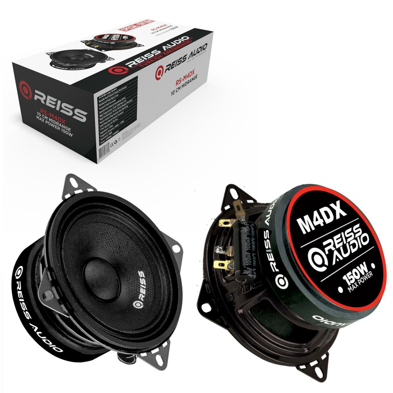 REISS AUDIO RS-M4DX OTO MIDRANGE 10CM 150W 2 ADET