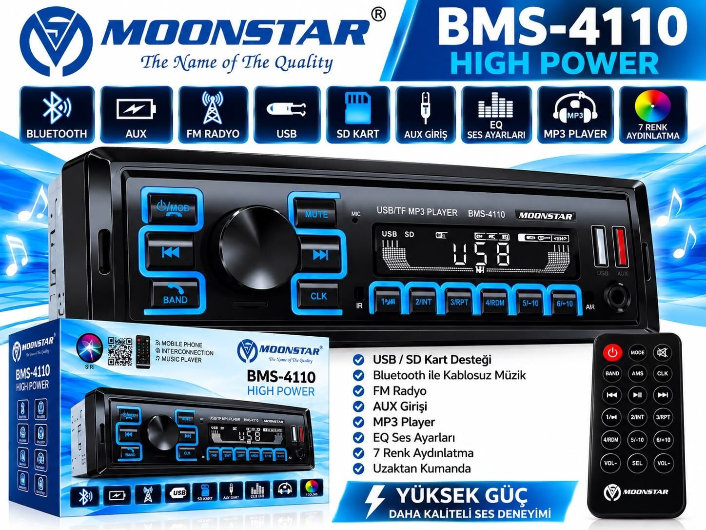 MOONSTAR BMS-4110 4*50 OTO TEYP