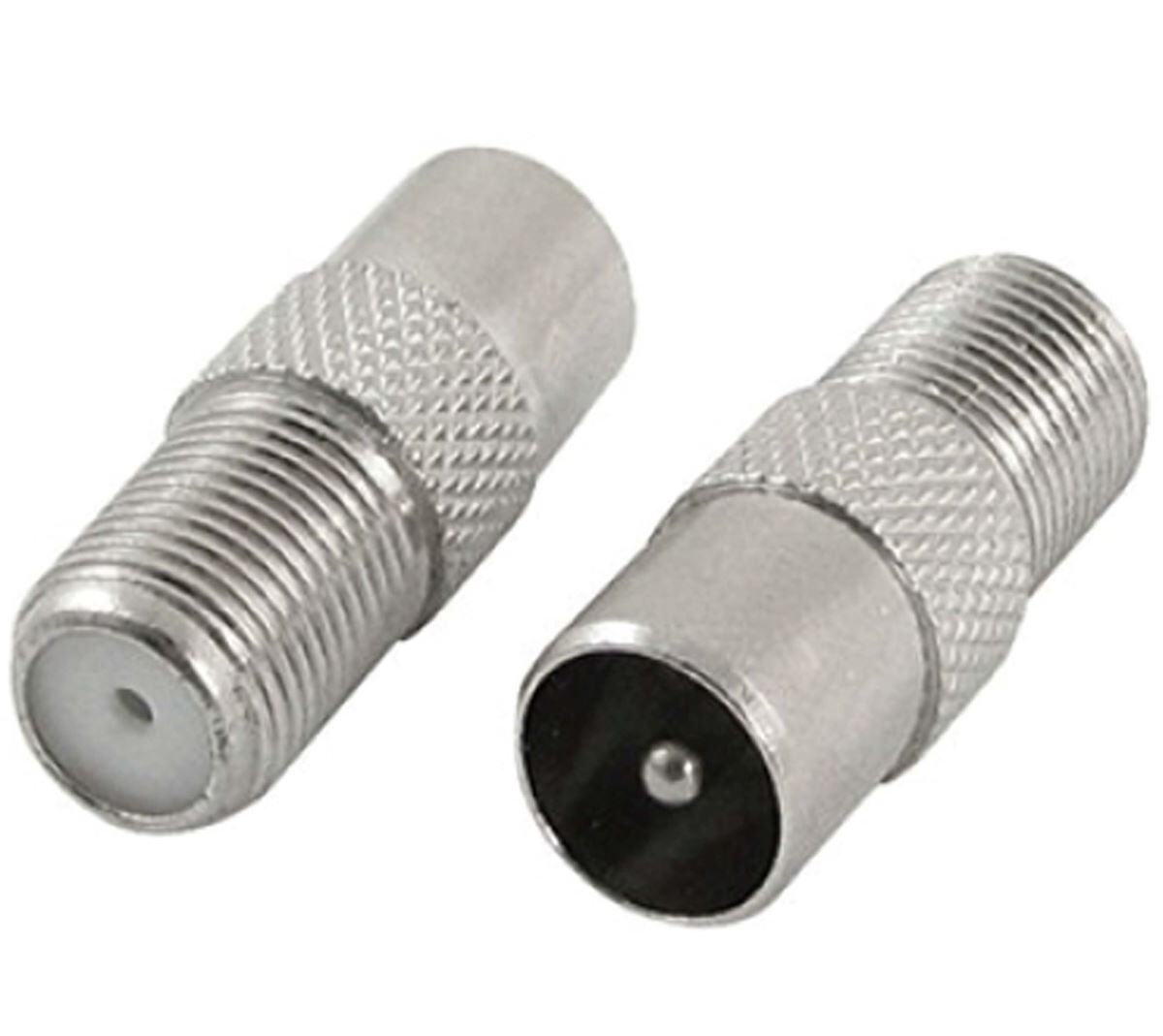 F Konnektör E-320L Dişi Anten Fiş 60 Ohm Erkek Dönüştürücü Jak