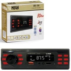 MEGA VM-104 Oto Teyp 4X50 Watt Bluetooth (30ADET)