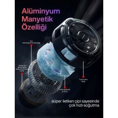 SPRANGE SR-MC7 RGB Aydınlatma Manyetik 3 Kademeli 8*5*4cm Telefon Soğutucu
