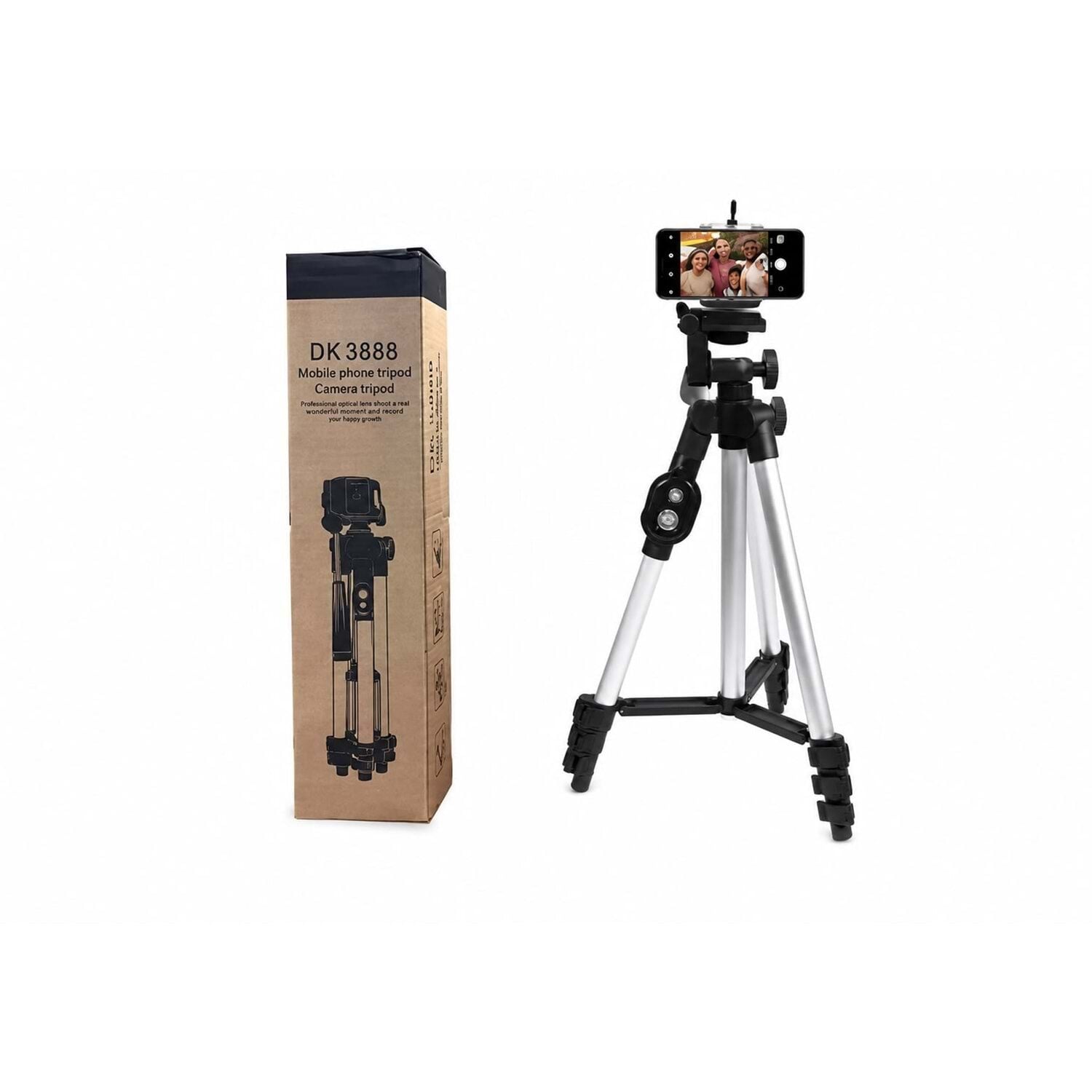 DK-3888 Bluetooth Kumandalı 360° Dönebilen Başlık Tripod 102cm.