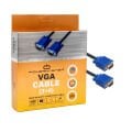 VGA KABLO 15 PİN 3+6 ERKEK/ERKEK 5M KUTULU POWERMASTER