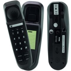 SNT DEMİR KABLOLU DUVAR TİPİ SİYAH TELEFON