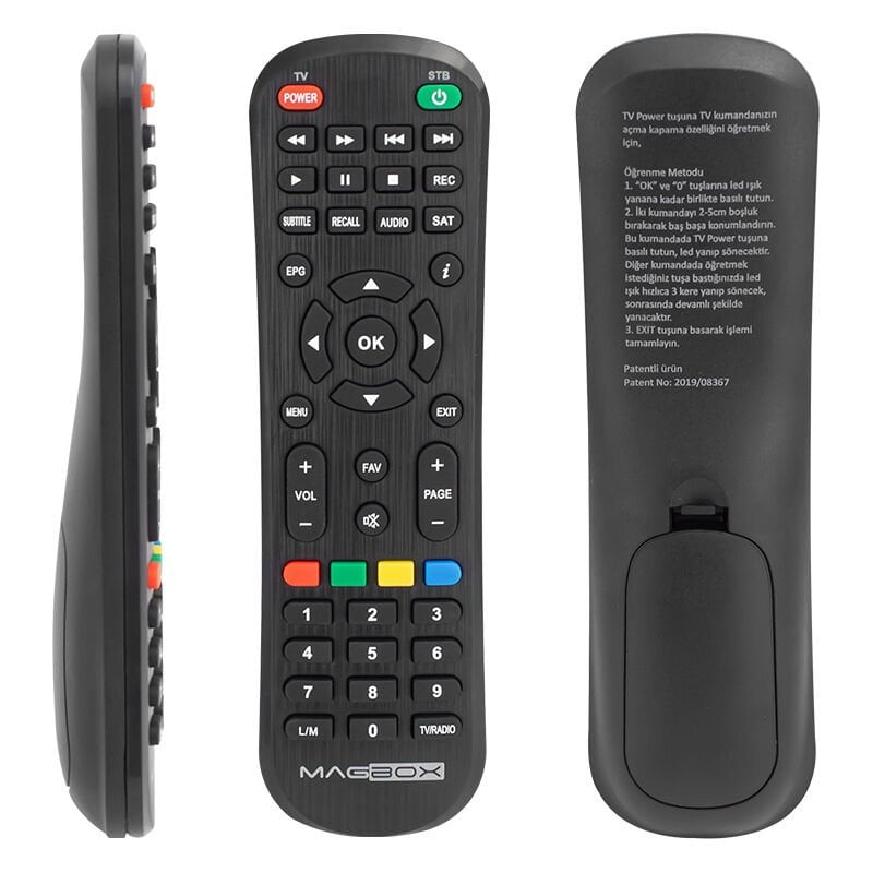 MAGBOX LMLİ DRAGON LUNA 2020 SERİSİ TV ÖZELLİKLİ AKILLI UYDU KUMANDASI (TÜM LMLİ KUMANDALARA UYAR) WEKO KR